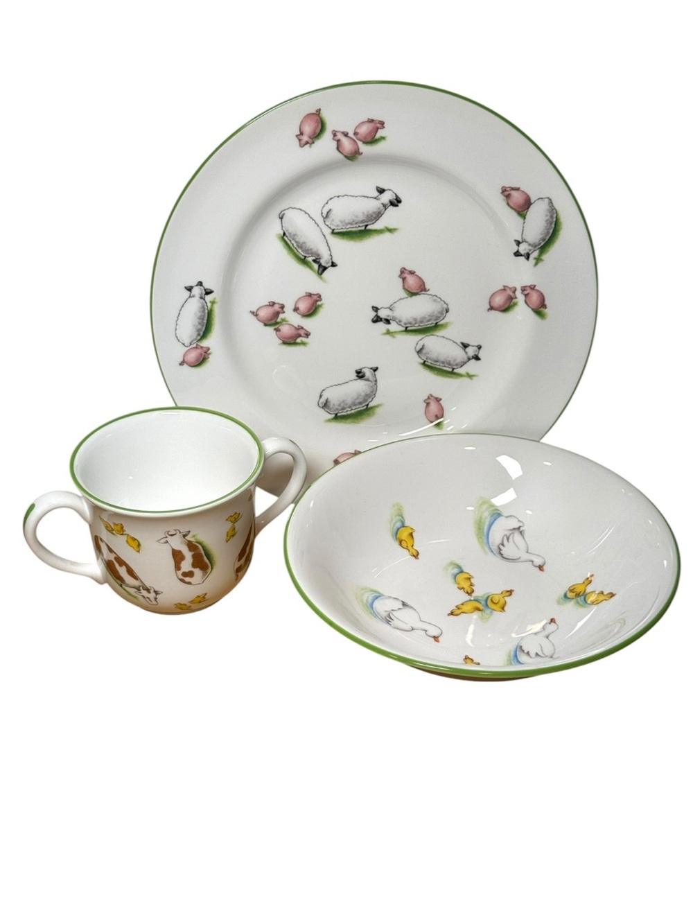 Tiffany & Co. Tiffany Farm 3-Piece Children’s Fine Bone China Dinnerware Set